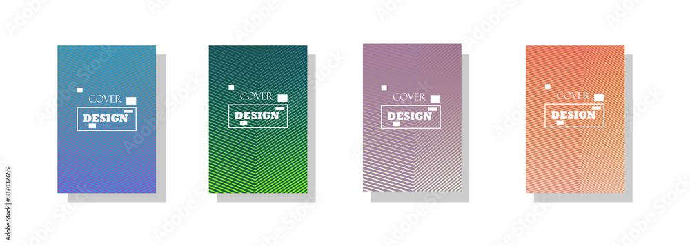 Collection of cover designs. Beautiful colorful halftone gradient. Regular geometric pattern. EPS10 vector. Collection of cover designs. Beautiful colorful halftone gradient. Regular geometric pattern. EPS10 vector.
