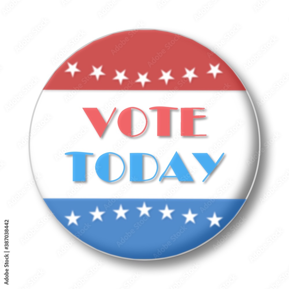 USA United States of America Presidential Election Voting Badge USA United States of America Presidential Election Voting Badge