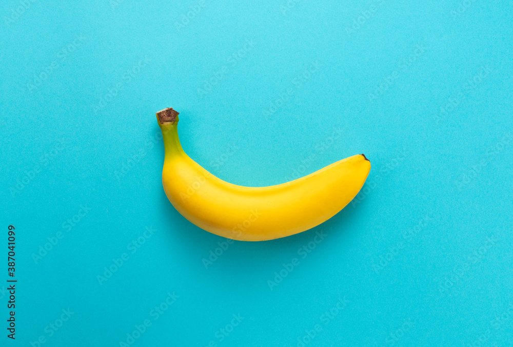 Bananas on a blue background Bananas on a blue background