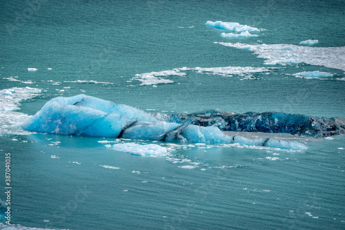 Horizontal view Glacier Perito Moreno national park Los Glaciares. The Argentine Patagonia in Autumn.