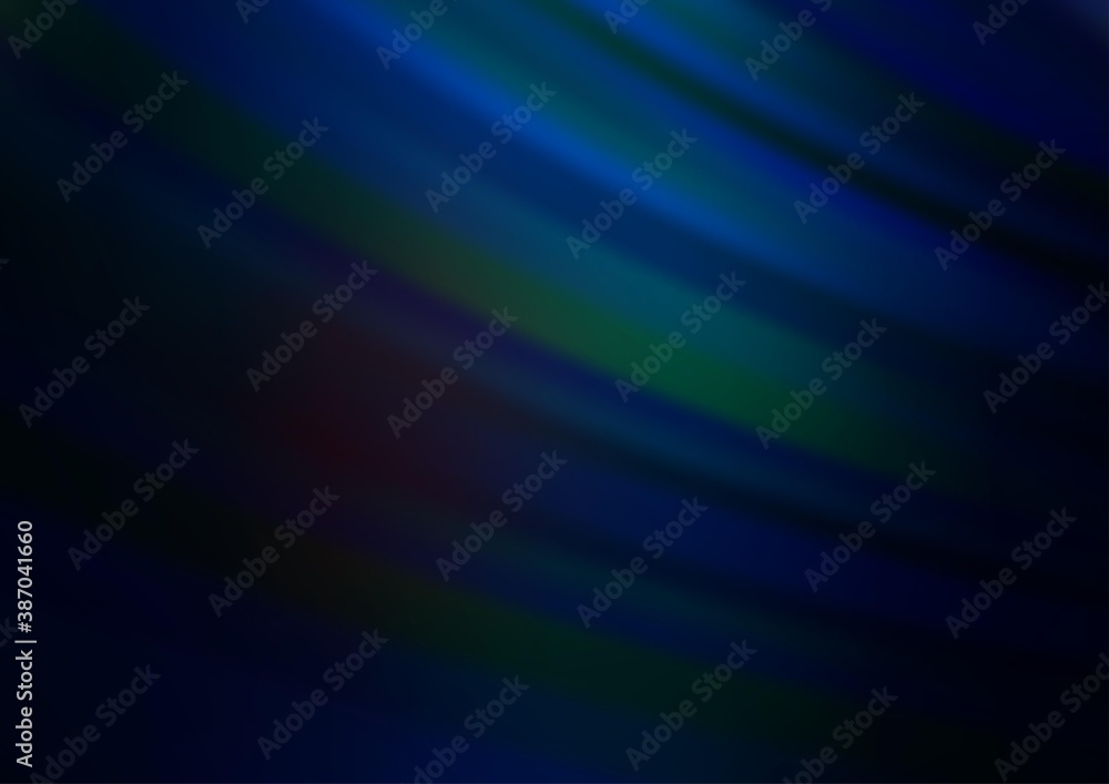 Obraz premium Dark BLUE vector background with straight lines.