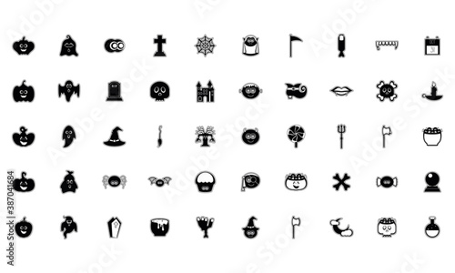 Set of halloween icons