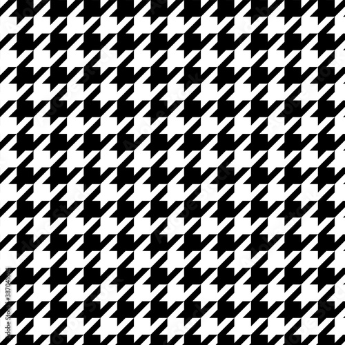 Hound's tooth black and white japanese pattern
