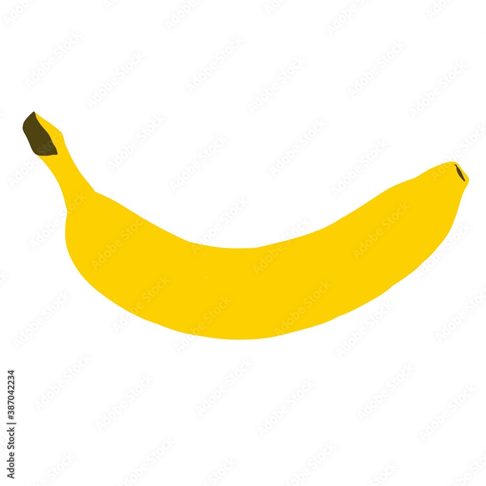 bright yellow banana isolated on white background bright yellow banana isolated on white background