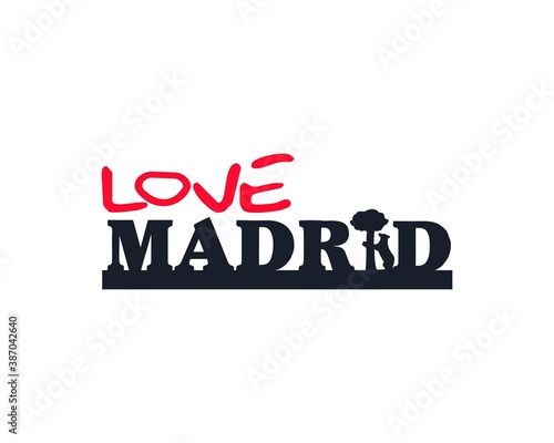 love madrid type vector