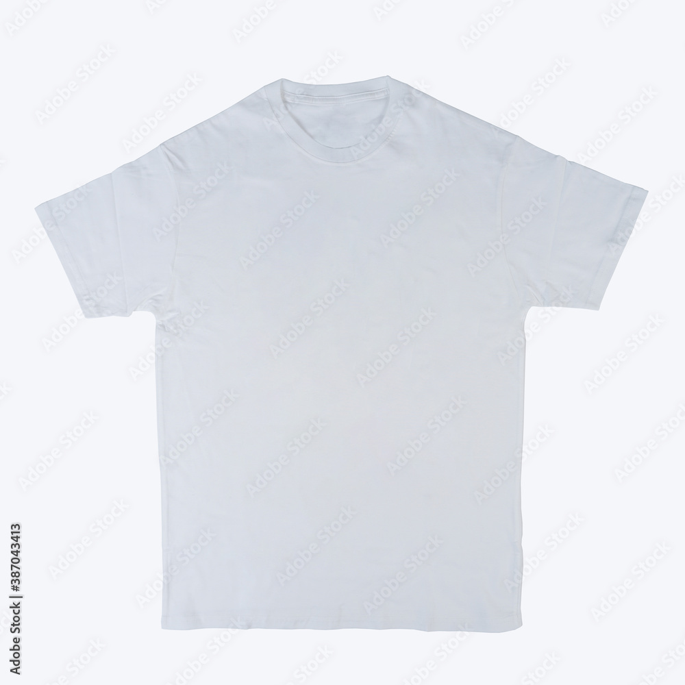 Blank T Shirt color black template front and back view on white background Blank T Shirt color black template front and back view on white background