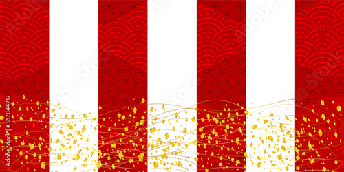 初売り　セール　紅白　背景