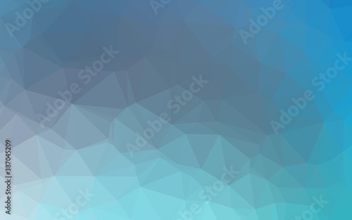 Light BLUE vector polygonal pattern.