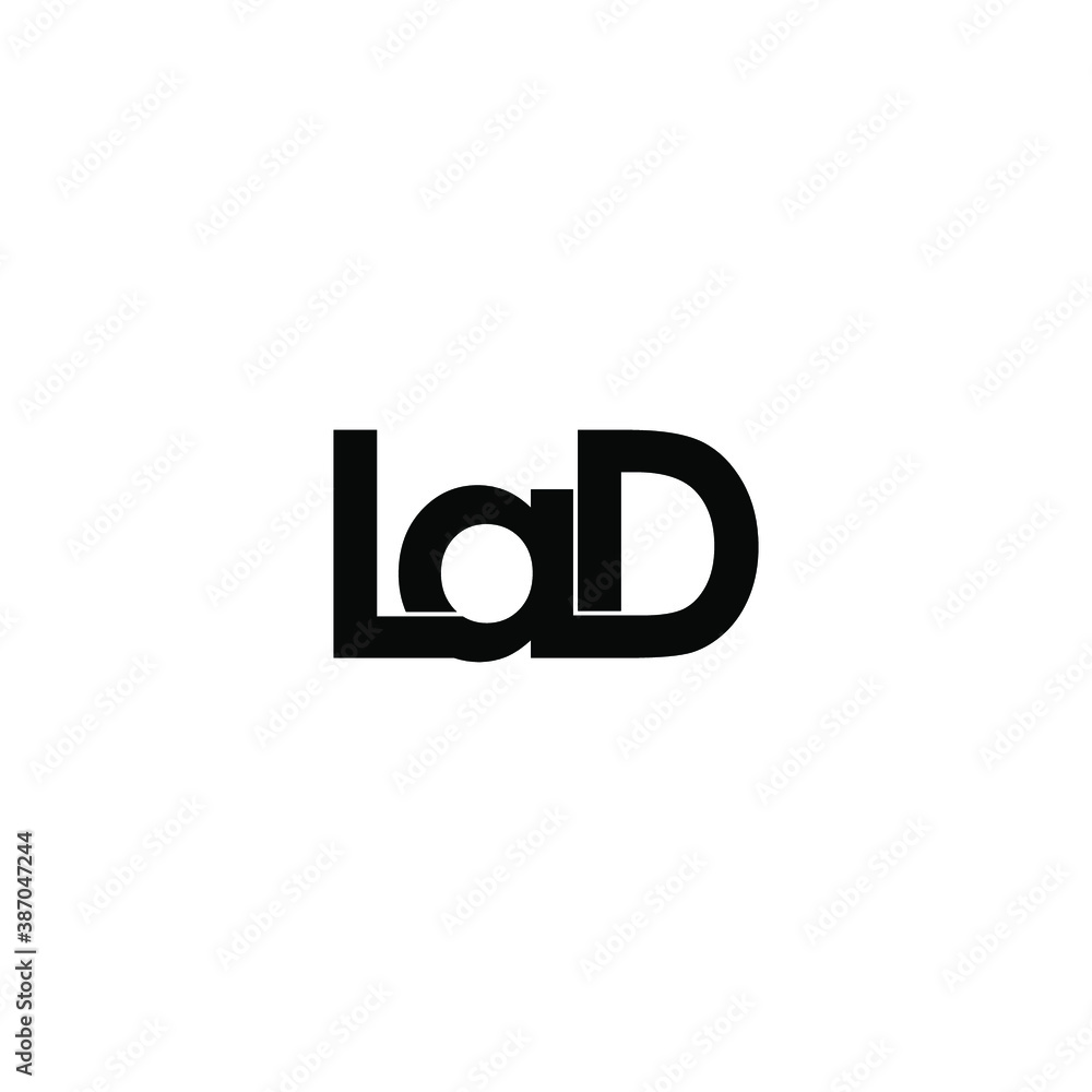 lad letter original monogram logo design lad letter original monogram logo design