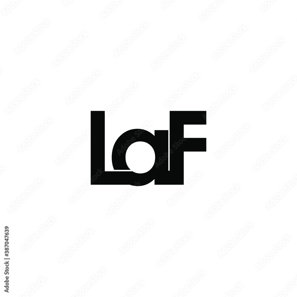laf letter original monogram logo design laf letter original monogram logo design