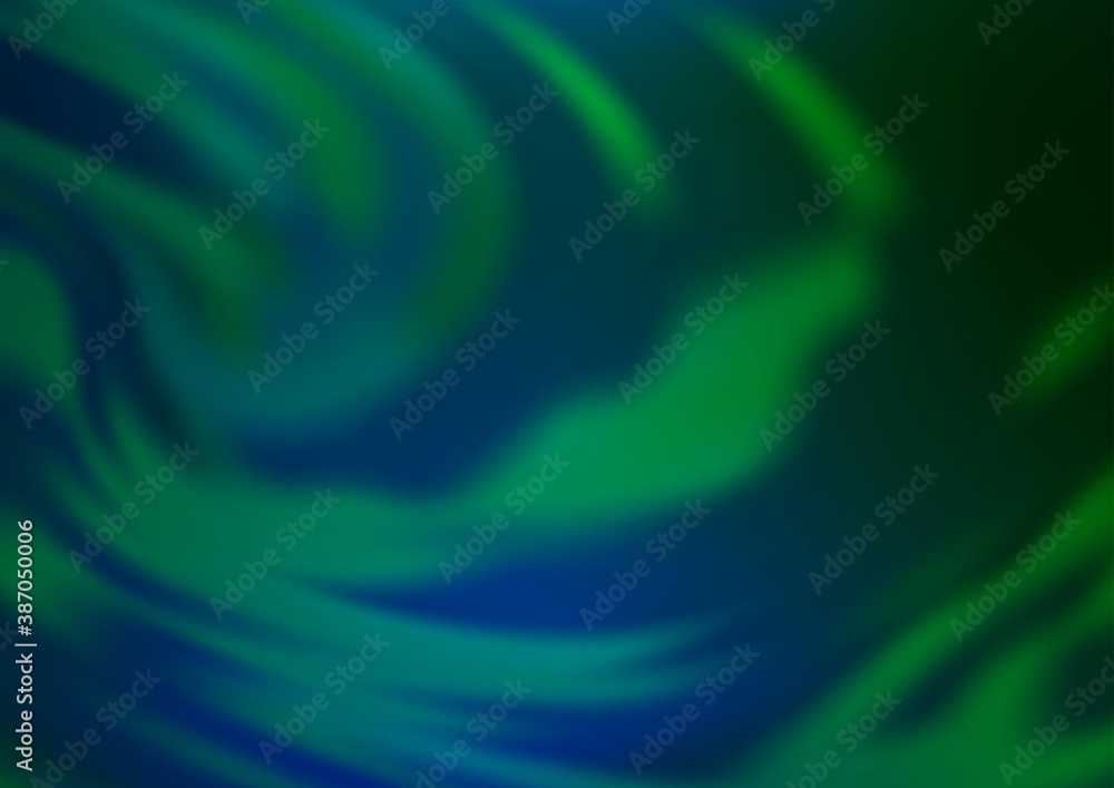 Dark Blue, Green vector glossy bokeh pattern. Dark Blue, Green vector glossy bokeh pattern.