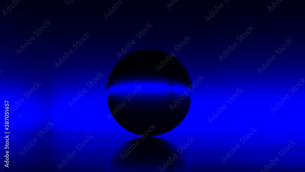 fondo negro, esfera de cristal, fondo de color, horizonte. colores fondo negro, esfera de cristal, fondo de color, horizonte. colores