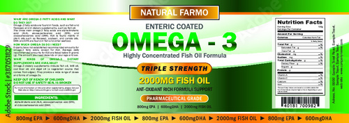  fish oil supplements pill bottle packaging label