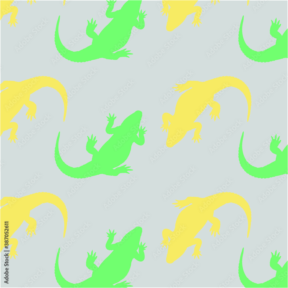 seamless background with alligator seamless background with alligator