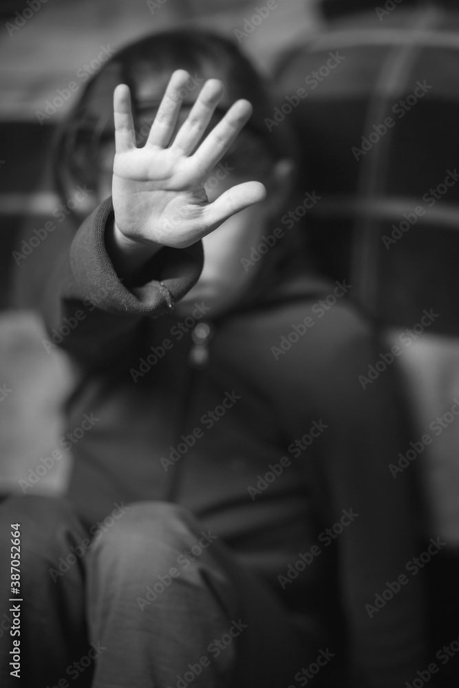 sign of discrimination or anti violence symbol.