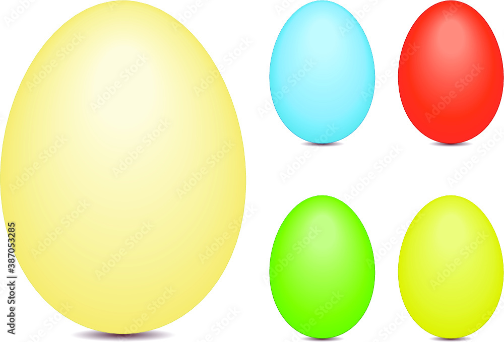 set of easter eggs set of easter eggs