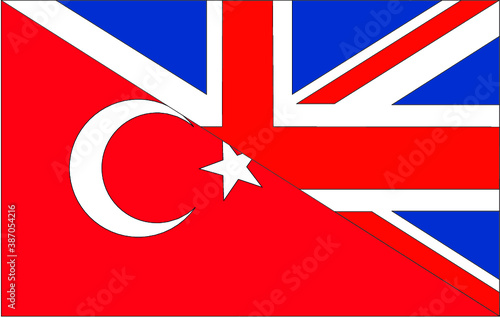 british and turkey flag