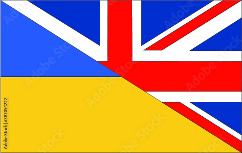 british and ukraine flag