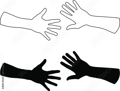 hands silhouette