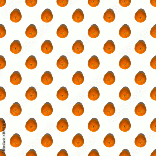 Mandarin pattern on a white background.