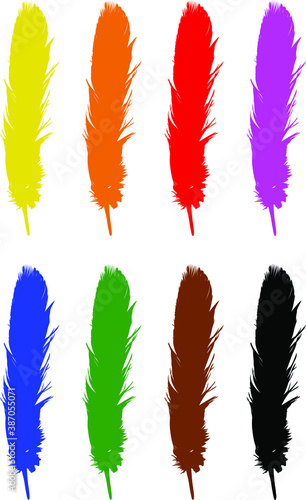 set of feathers