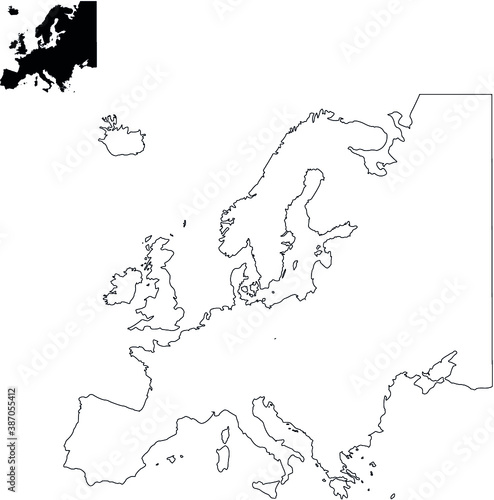 map of europe continent
