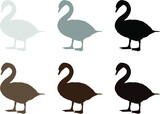 set of swans