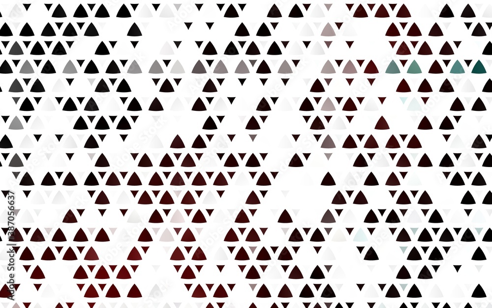 Light Red vector seamless template with crystals, triangles. Light Red vector seamless template with crystals, triangles.