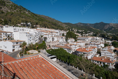 panoramic view from the top of the village of Mijas
