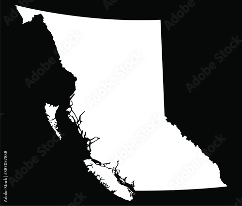 british columbia canada map
