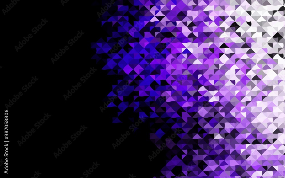 Dark Purple vector pattern in polygonal style. Dark Purple vector pattern in polygonal style.