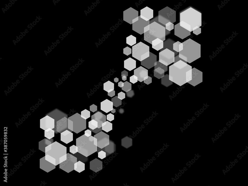 Fototapeta premium light rays and stars on black background