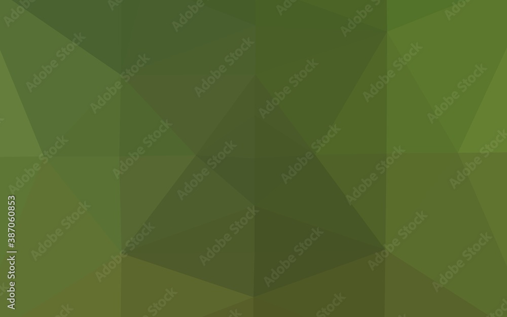 Fototapeta premium Light Green vector blurry triangle pattern.