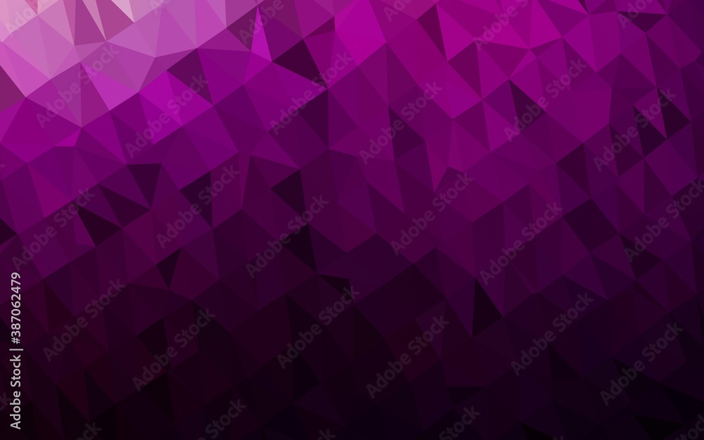 Dark Purple vector abstract mosaic background. Dark Purple vector abstract mosaic background.