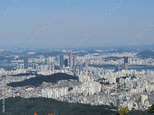 Photography korea seoul city skyview