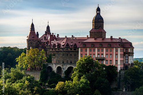 Castle Książ located in Klodzko Valley, southern part of Poland  photo