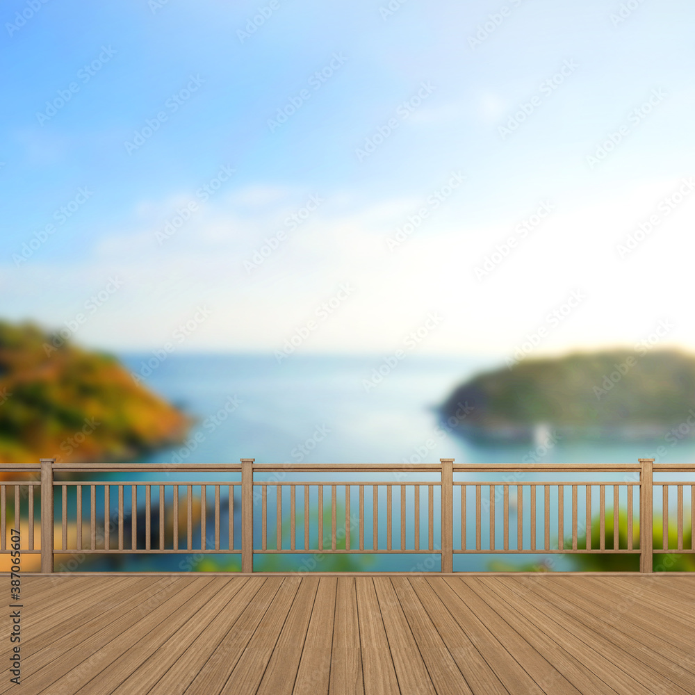 Balcony And Terrace Of Blur Nature Background Balcony And Terrace Of Blur Nature Background