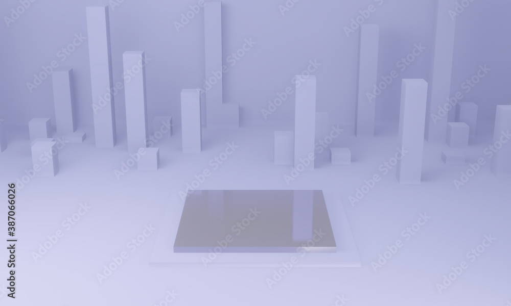 Purple fashion show pedestal. Geometric mockup. Purple fashion show pedestal. Geometric mockup.