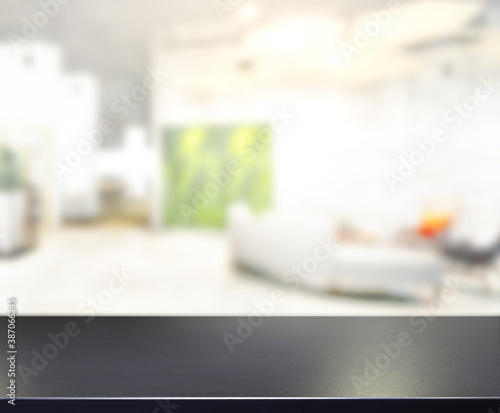 Wallpaper Mural Table Top And Blur Office Of Background Torontodigital.ca