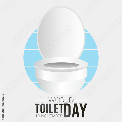 vector graphic of world toilet day good for world toilet day celebration. flat design. flyer design.flat illustration.