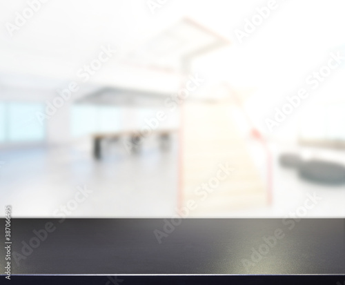 Wallpaper Mural Table Top And Blur Office Of Background Torontodigital.ca