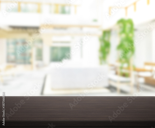 Wallpaper Mural Table Top And Blur Restaurant Of Background Torontodigital.ca