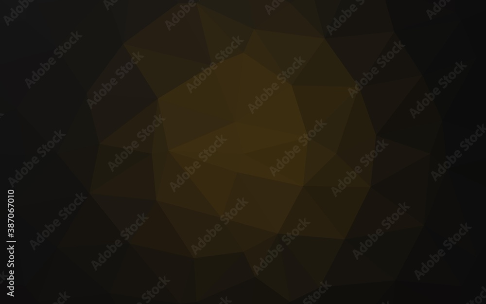 Dark Black vector triangle mosaic cover. Dark Black vector triangle mosaic cover.
