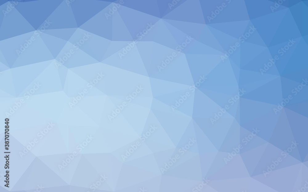 Light BLUE vector shining triangular template. Light BLUE vector shining triangular template.
