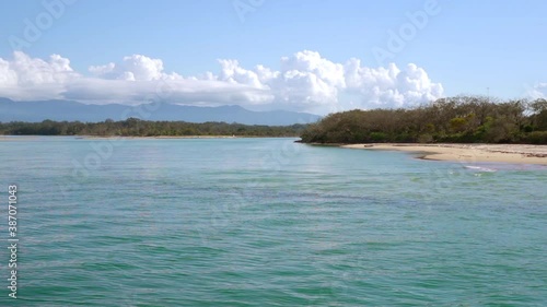 Urunga boardwalk beach view in New South Wales in Australia photo