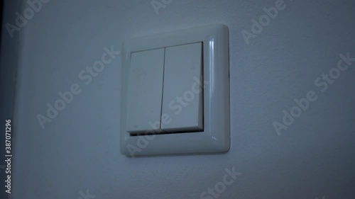 switching the lights on and off. (4k)