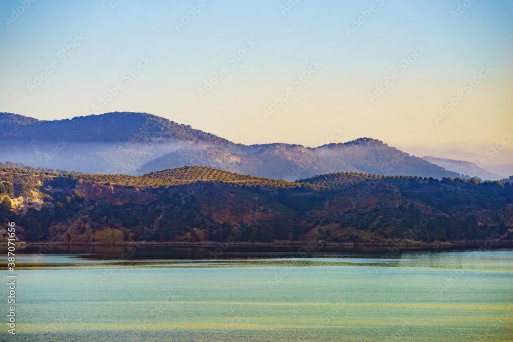 Spanish nature landscape in Andalucia.