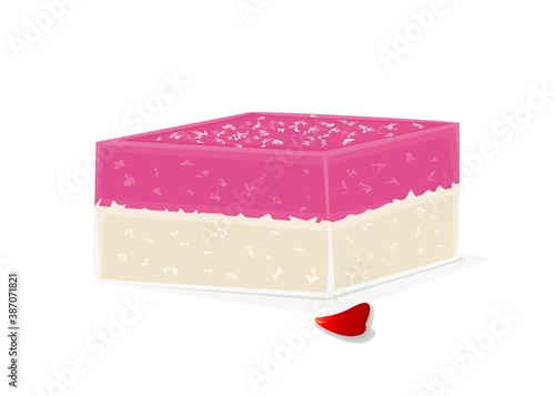 Barfi indian Sweet Dish Food Vector