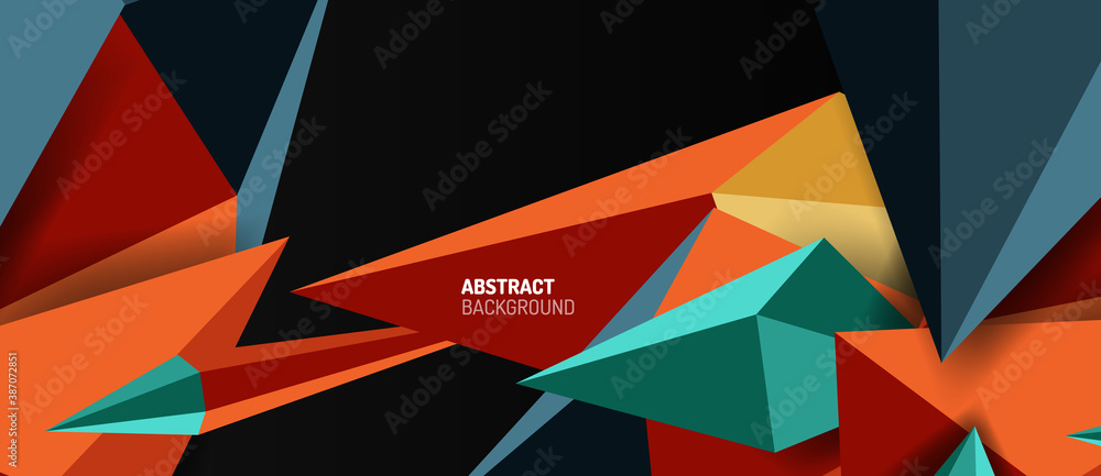 3d low poly abstract shape background vector illustration 3d low poly abstract shape background vector illustration