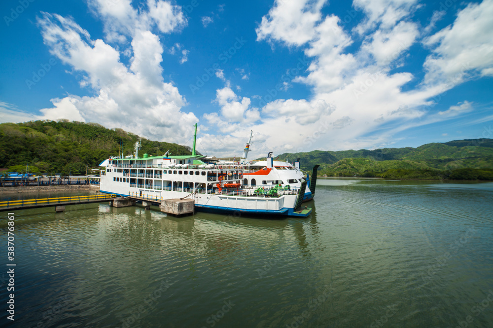 ferry at the port of Lembar, Lombok Indonesia
